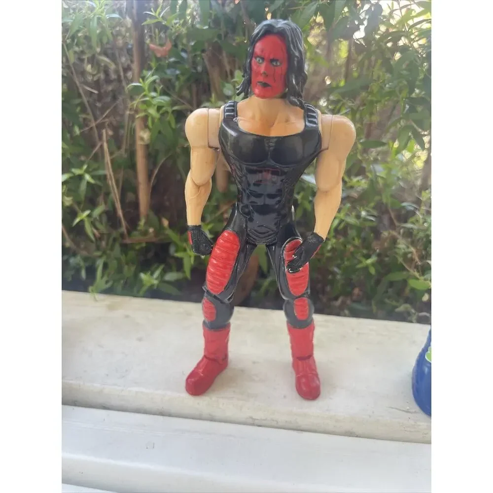 Mattel Kofi Kingston WWE 2013/ 1999 Toy Biz Red Sting Combo